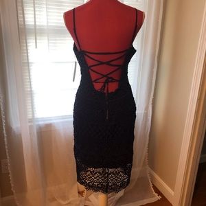 Navy blue lace dress